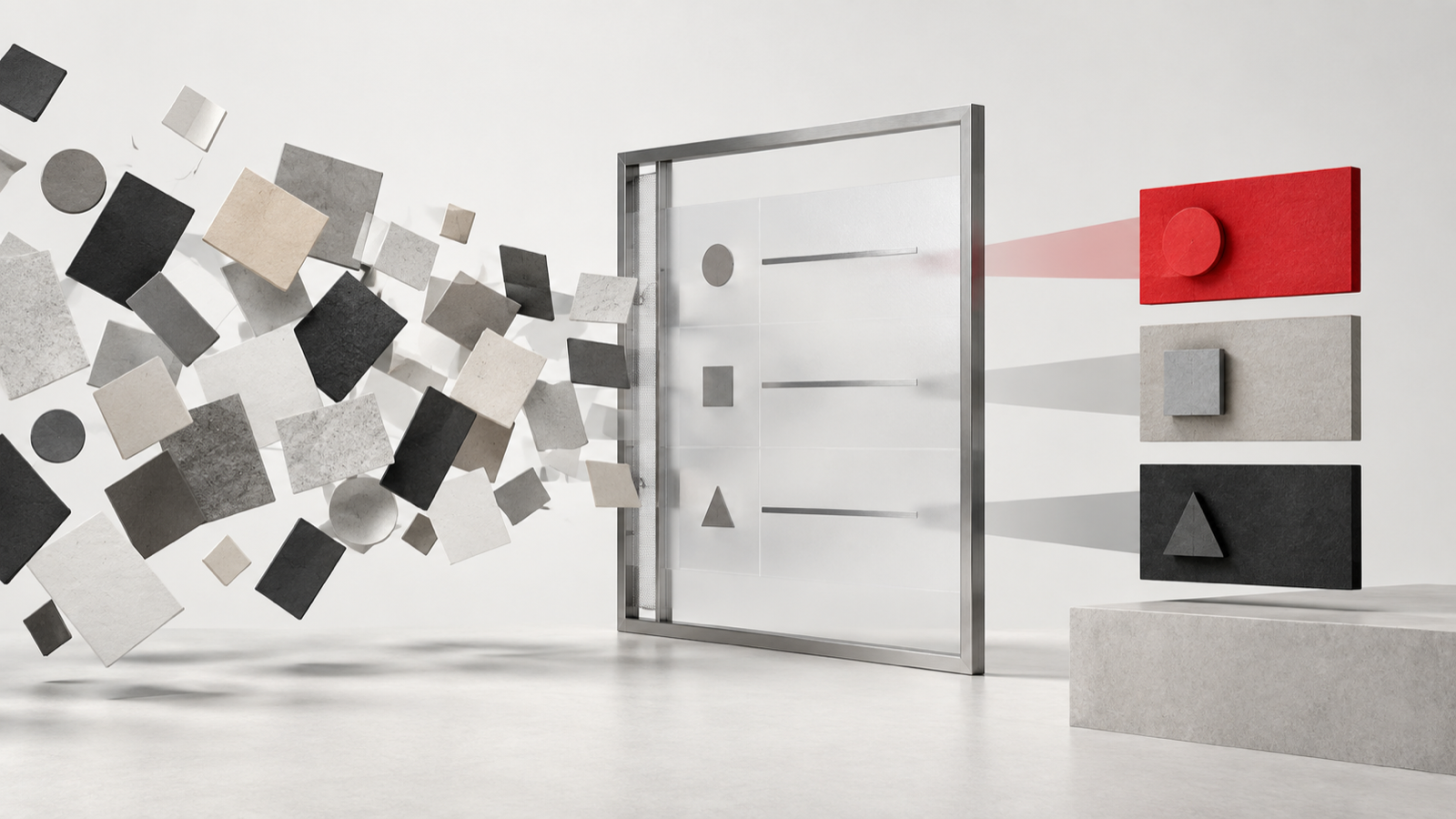 Operational tasks passing through a scoring frame and emerging in priority order